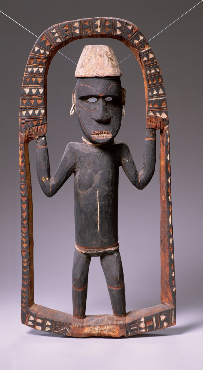 Figur fra Canoe House, Salomonøerne (træ) af Oceanic
