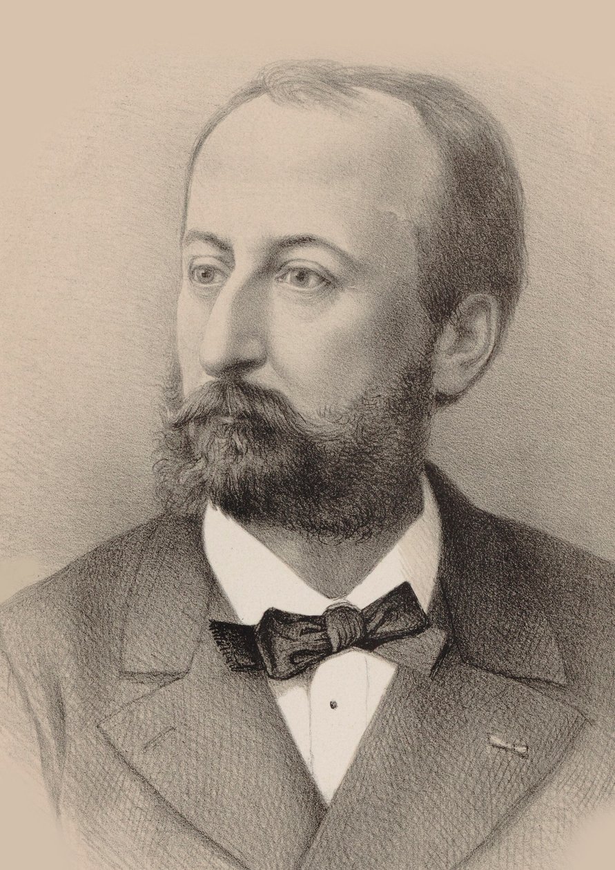 Portræt af komponisten Camille Saint-Saëns 1835-1921, 1879. af Octave Edouard Jean Jahyer