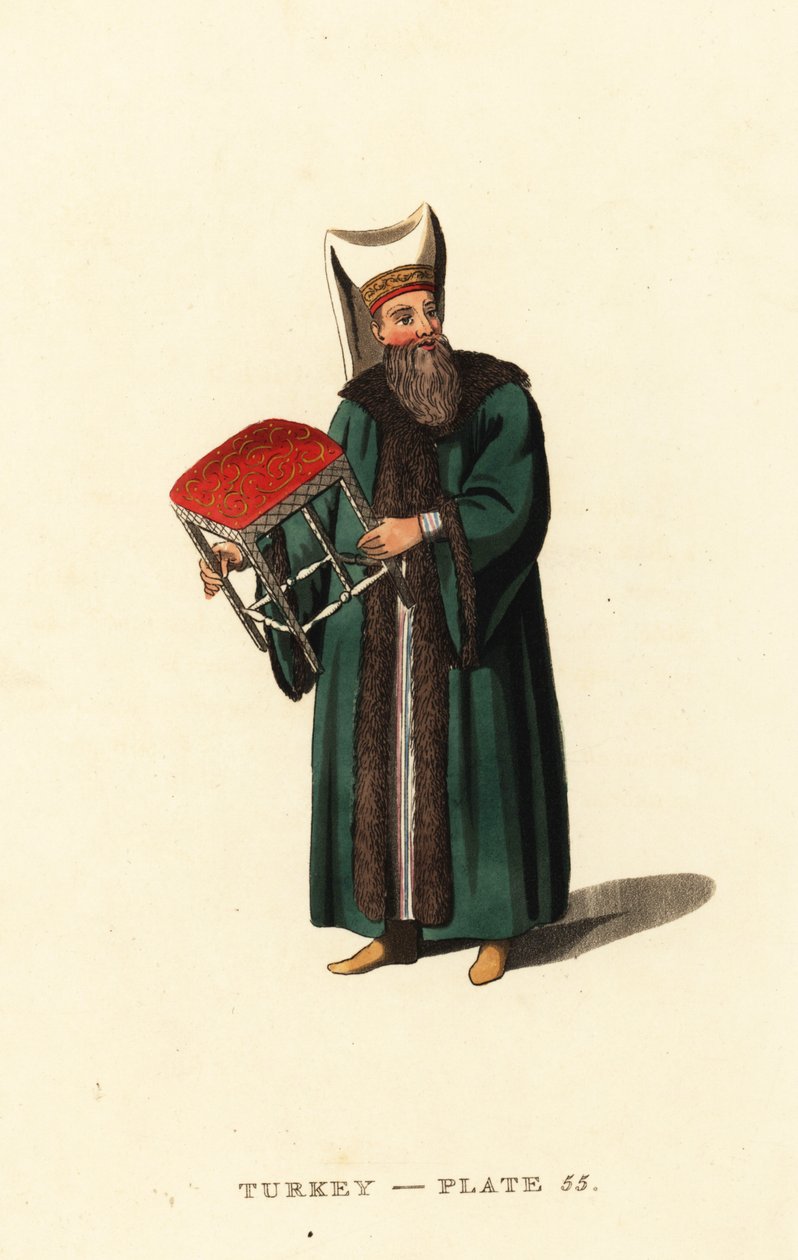 Taburetbærer til Grand Signior, Sultan fra Det Osmanniske Rige af Octavian (after) Dalvimart