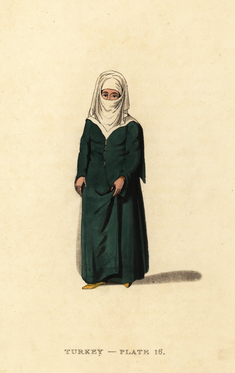 Tyrkisk kvinde fra Konstantinopel (Istanbul), Osmannerriget af Octavian (after) Dalvimart