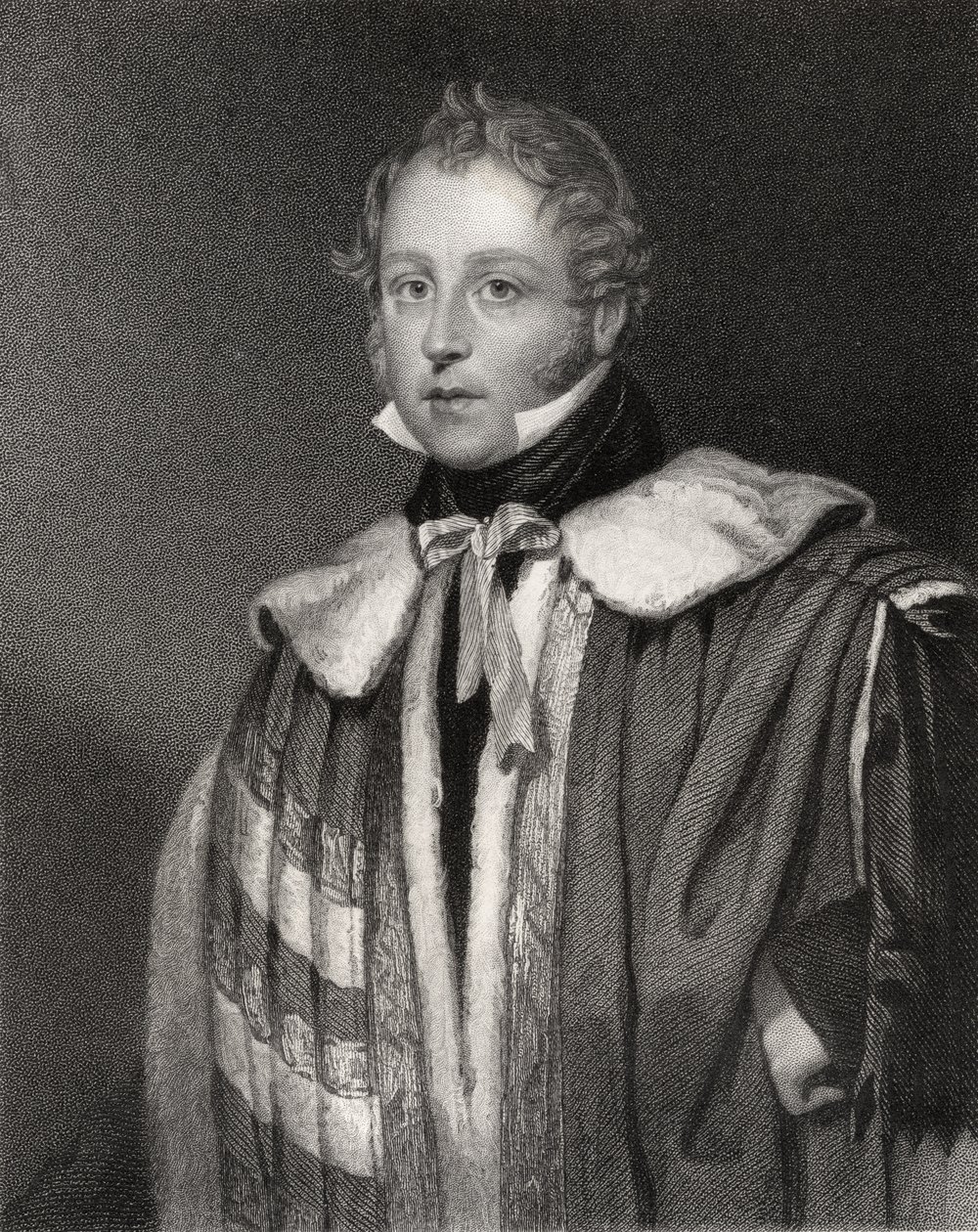 John Talbot, 16. jarl af Shrewsbury, graveret af J. Morrison, fra "National Portrait Gallery, volume III", udgivet omkring 1835. af Octavius Oakley