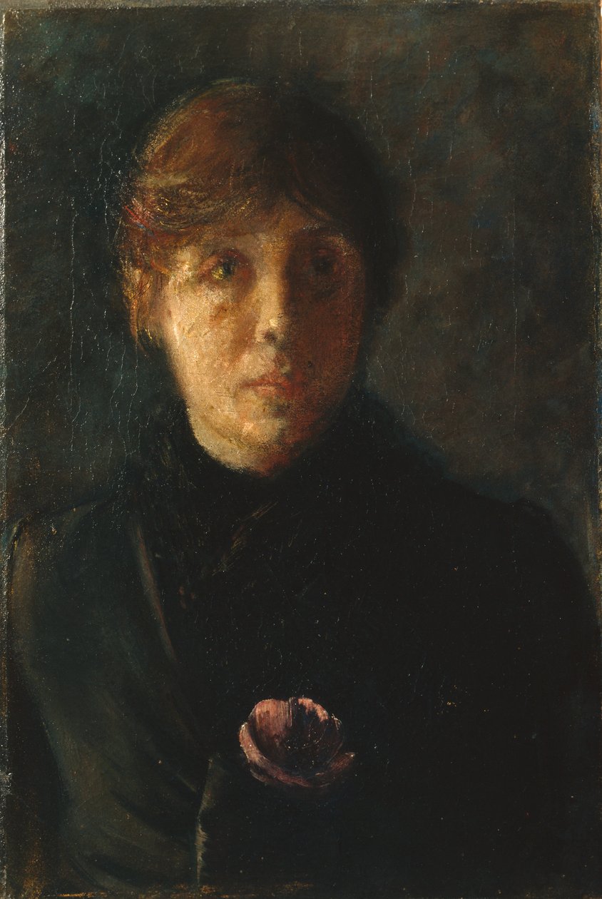 Selvportræt, ca. 1890 af Oda Krohg