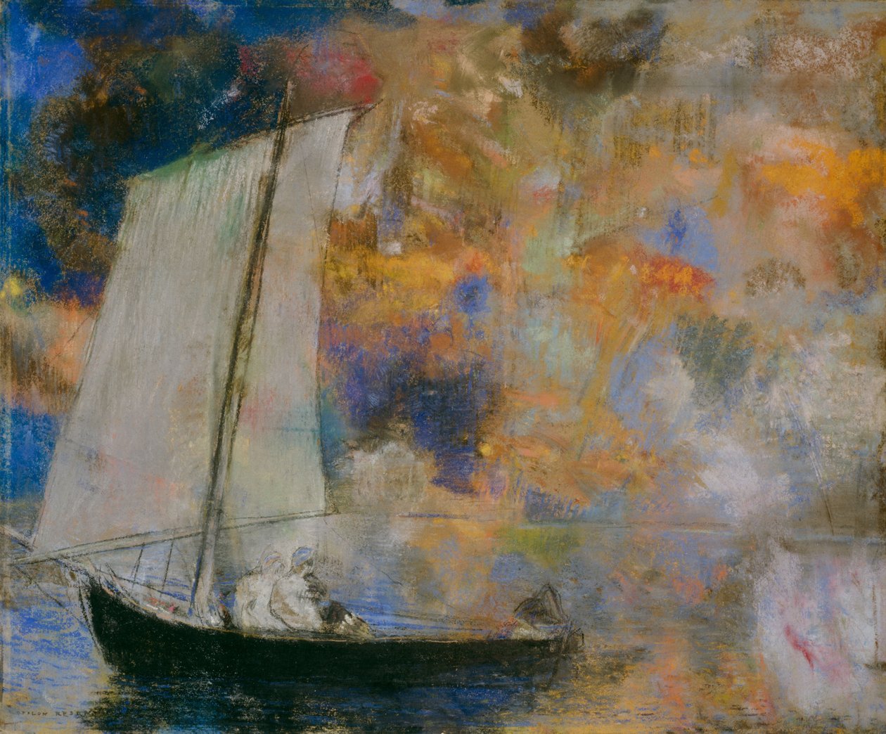 Blomsterskyer af Odilon Redon