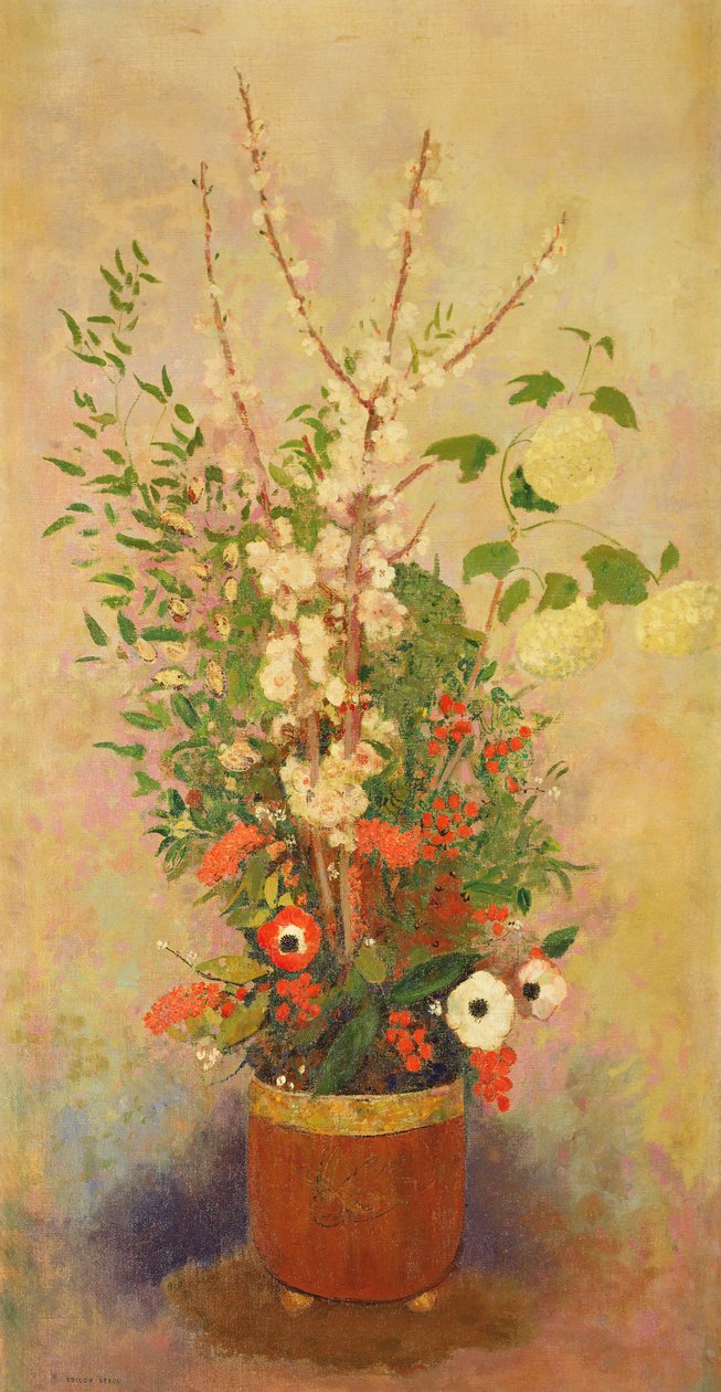 Blomster, ca. 1905-6 af Odilon Redon