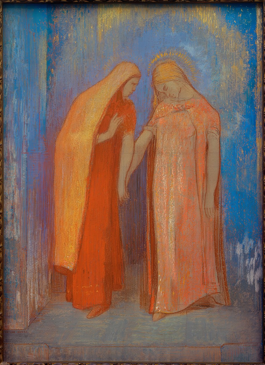Mystisk samtale af Odilon Redon