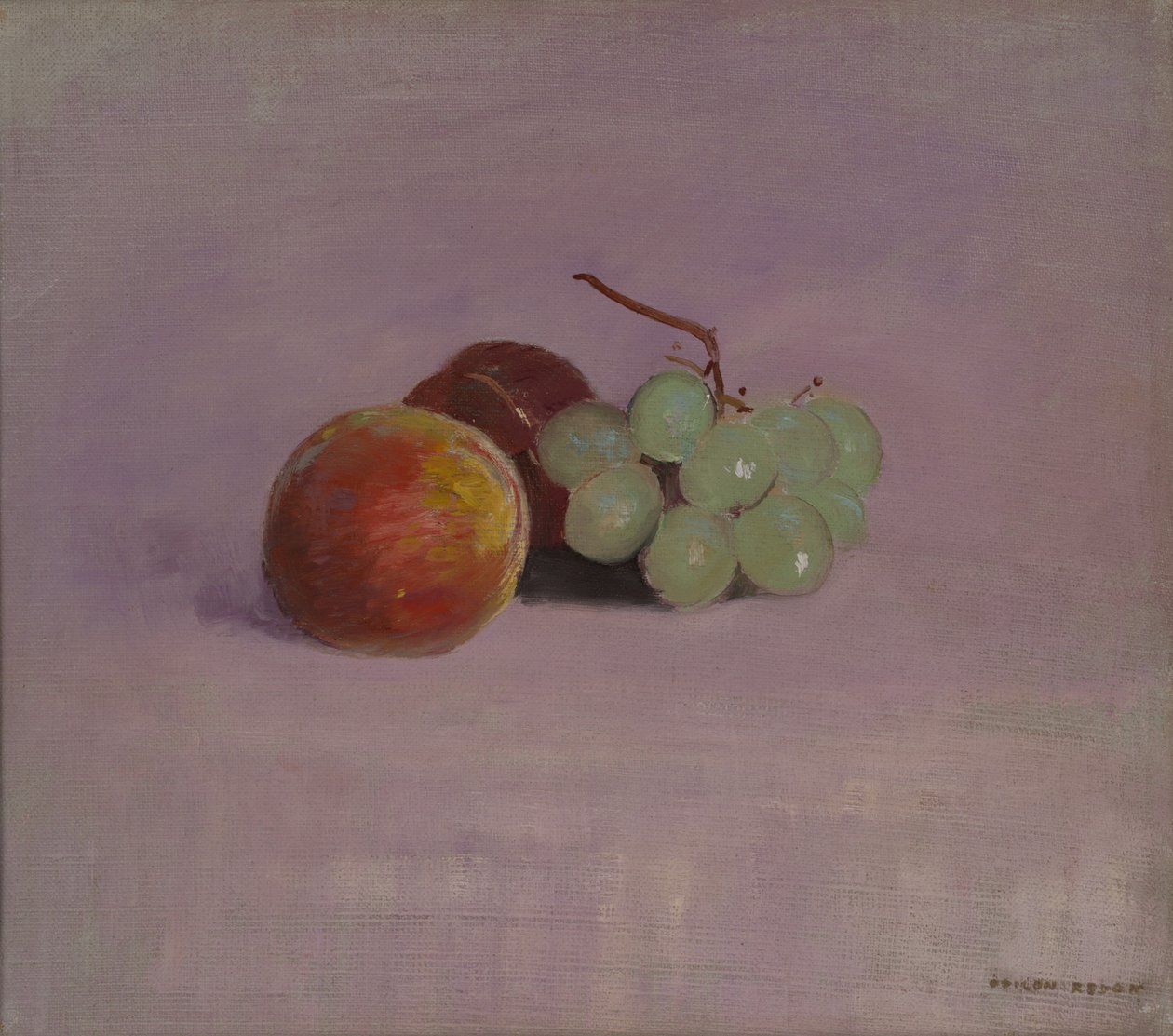 Stilleben med frugt, 1905 af Odilon Redon