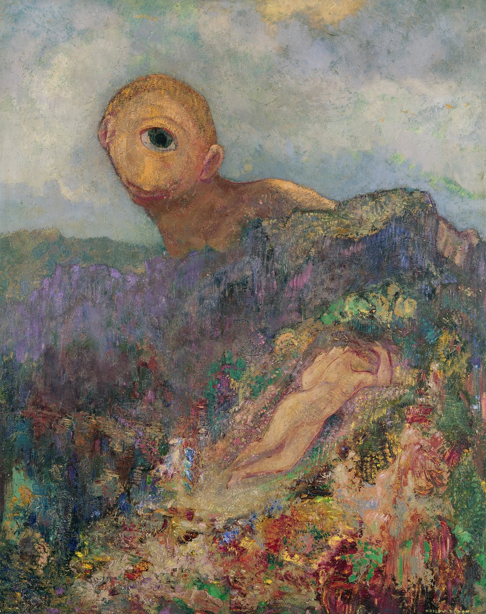 Cyklopen, ca. 1914 af Odilon Redon