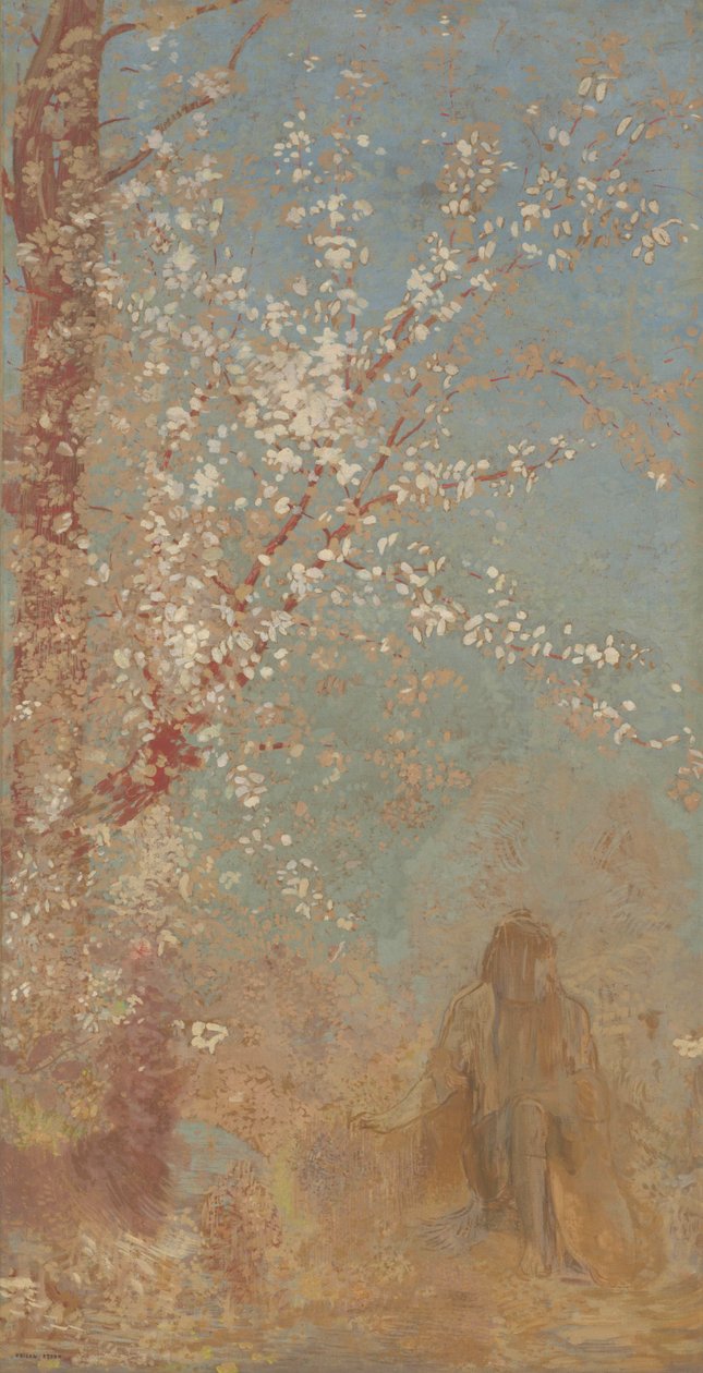 Det røde træ af Odilon Redon