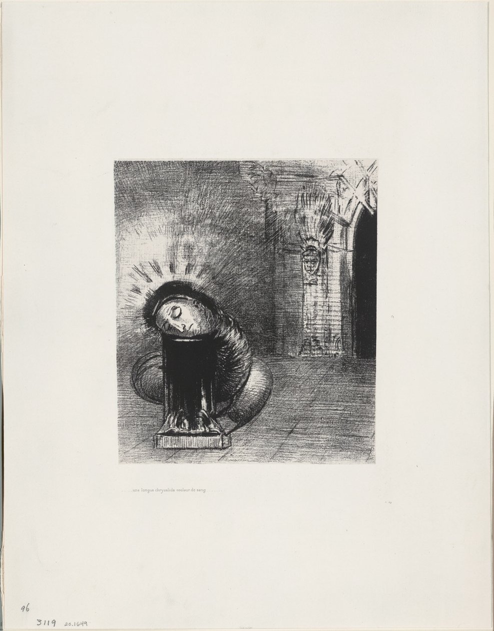 A Long Chrysalis, the Color of Blood, plade 2 af 6 af Odilon Redon