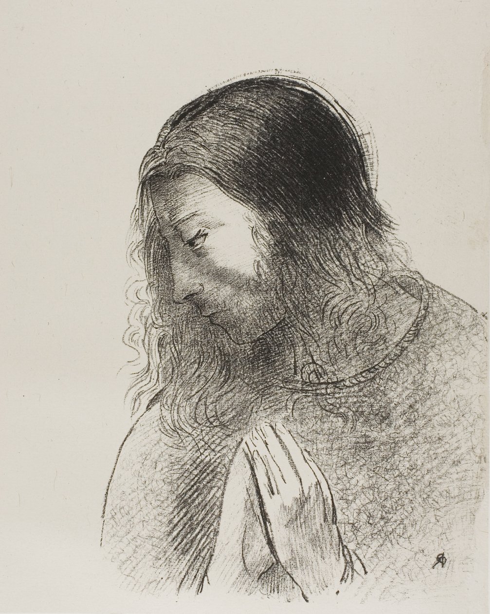 Og jeg John så disse ting og hørte dem, plade 12 af 12 af Odilon Redon