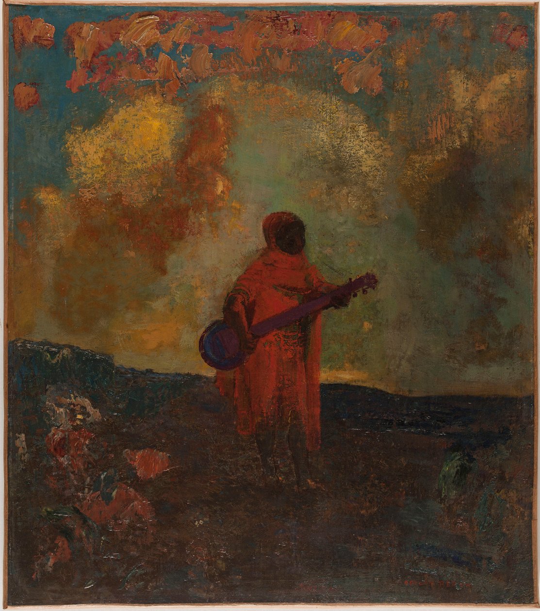 Arabisk musiker af Odilon Redon