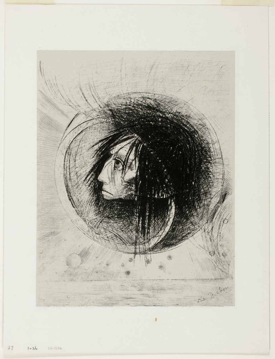 Blossoming, tallerken en fra In Dreams af Odilon Redon