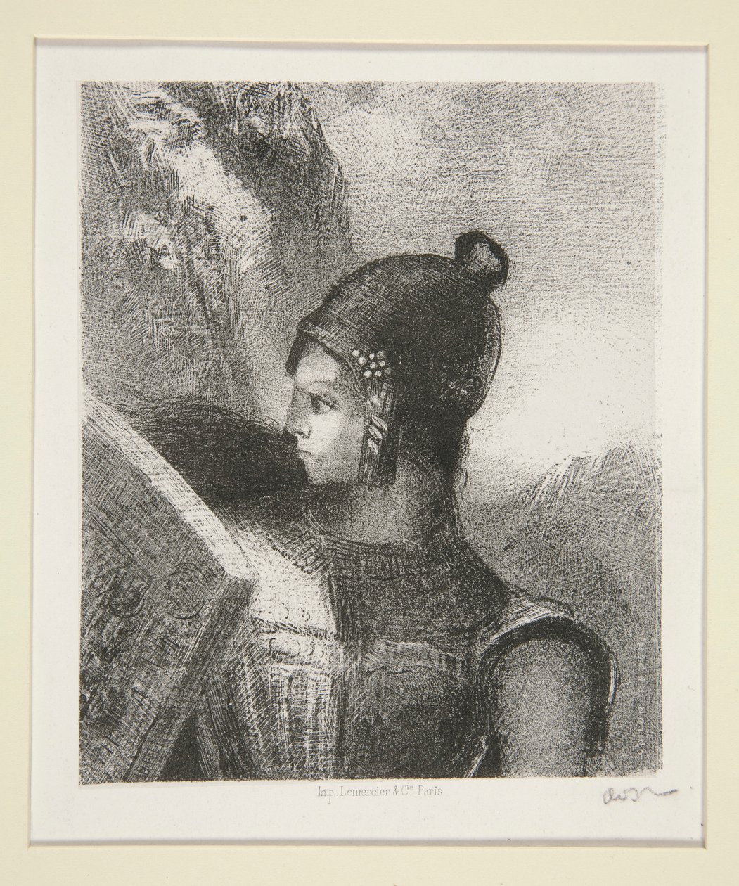 Br?nnhilde, frontispice af La Revue Wagnerienne af Odilon Redon