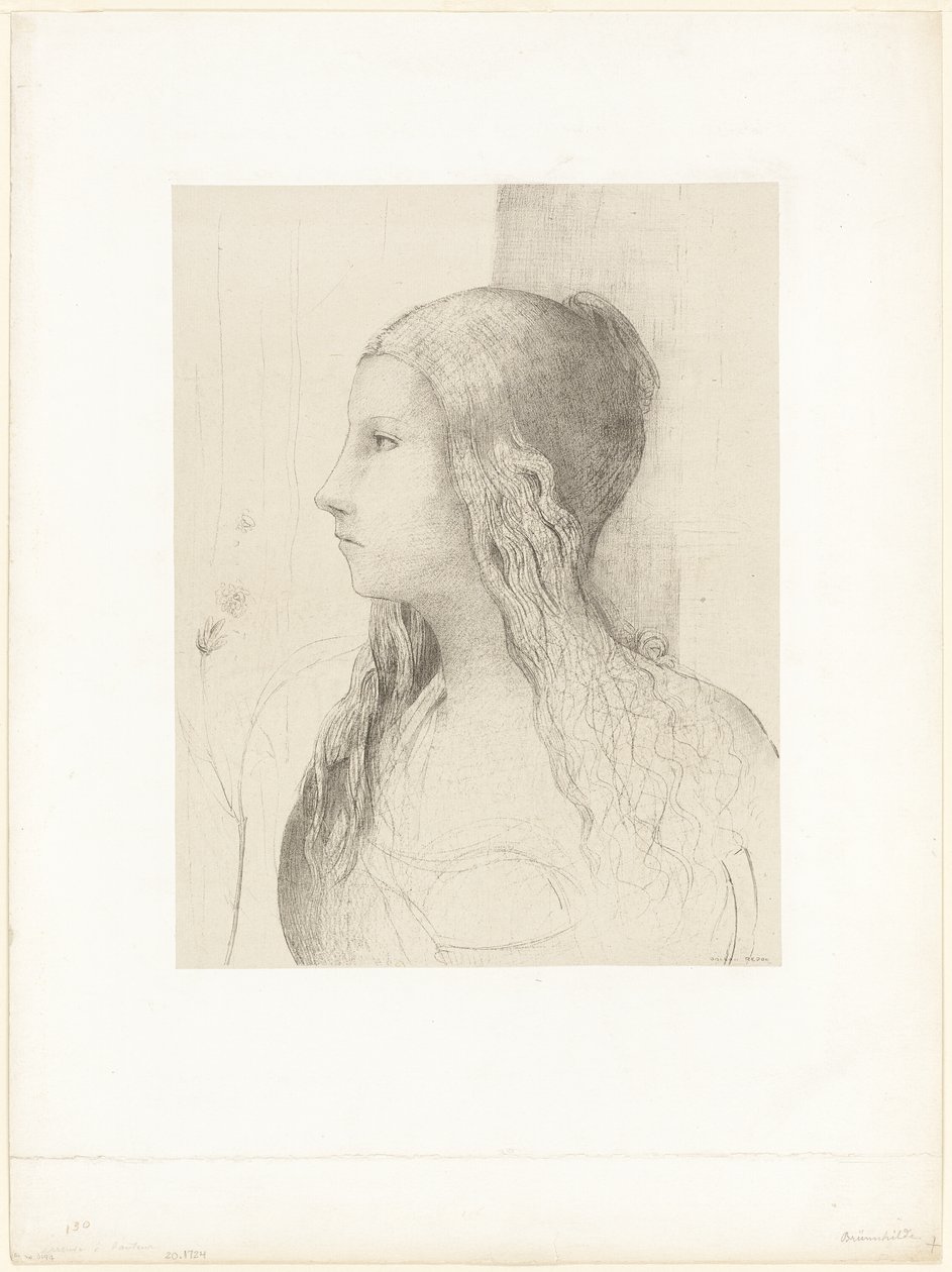 Brünnhilde (Twilight of the Gods) af Odilon Redon