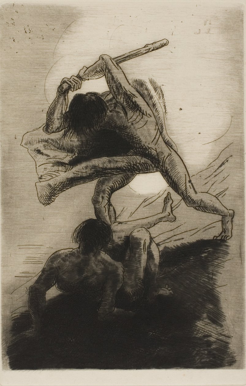 Kain og Abel af Odilon Redon