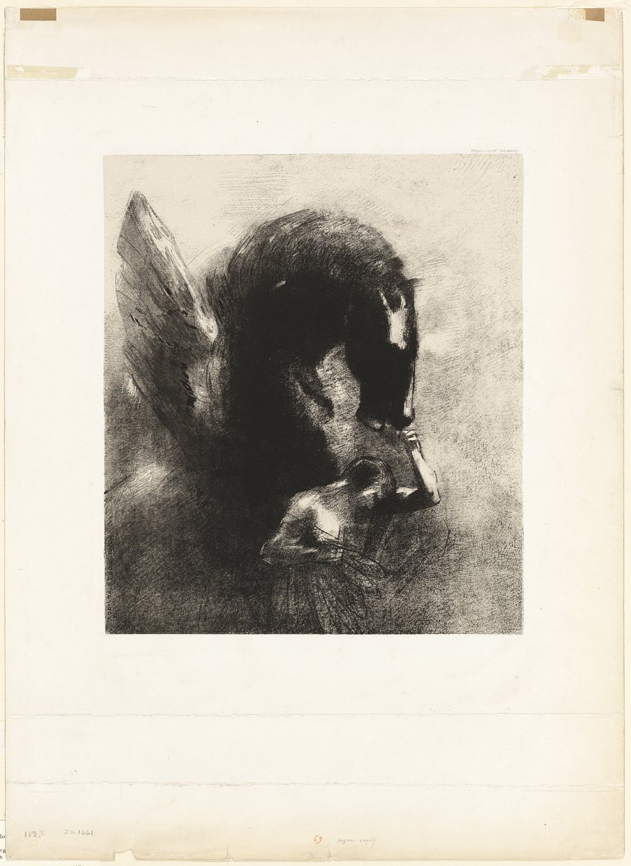 Fange Pegasus af Odilon Redon