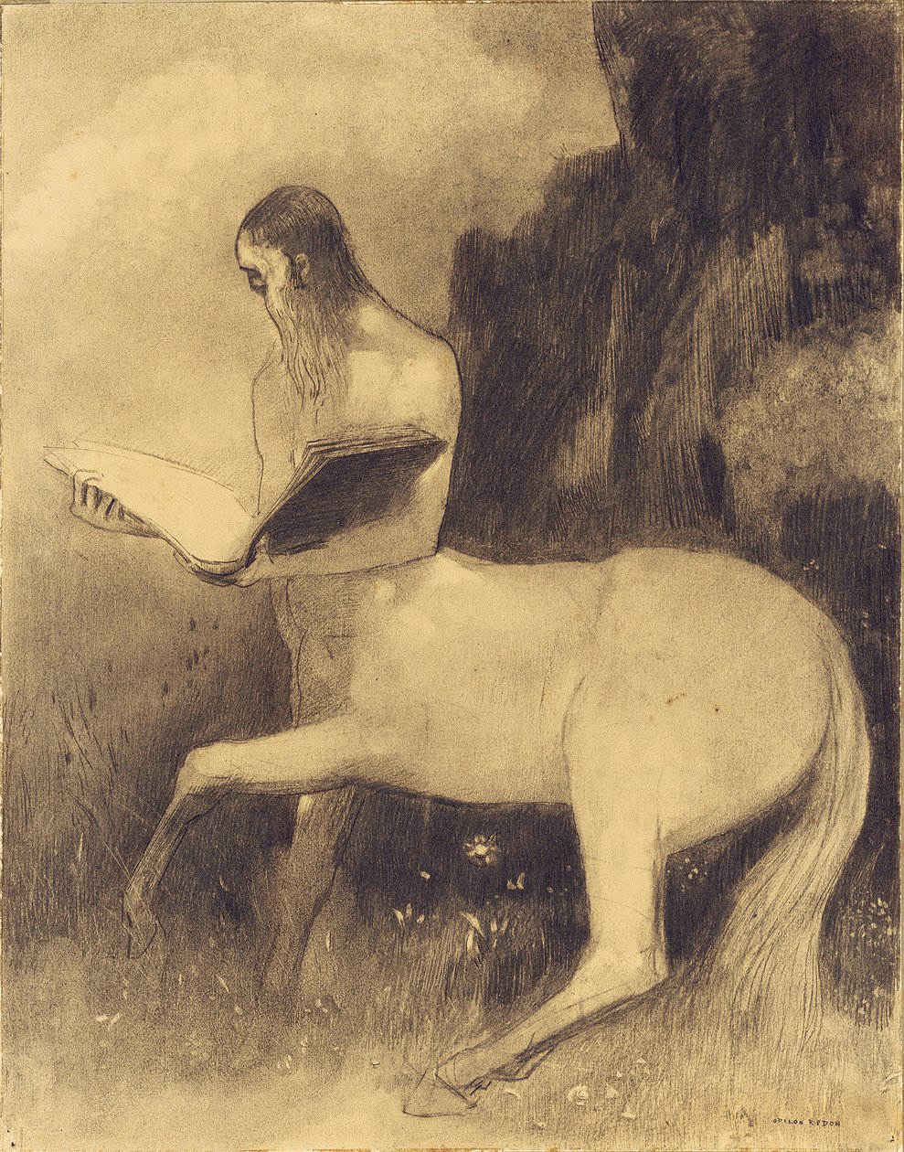 Læser Kentaur af Odilon Redon