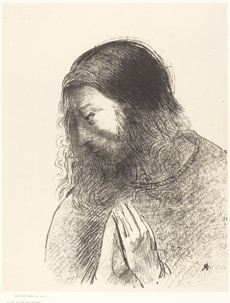 Det er mig, Johannes, som så og hørte disse ting (Og jeg, Johannes, så disse ting og hørte dem af Odilon Redon