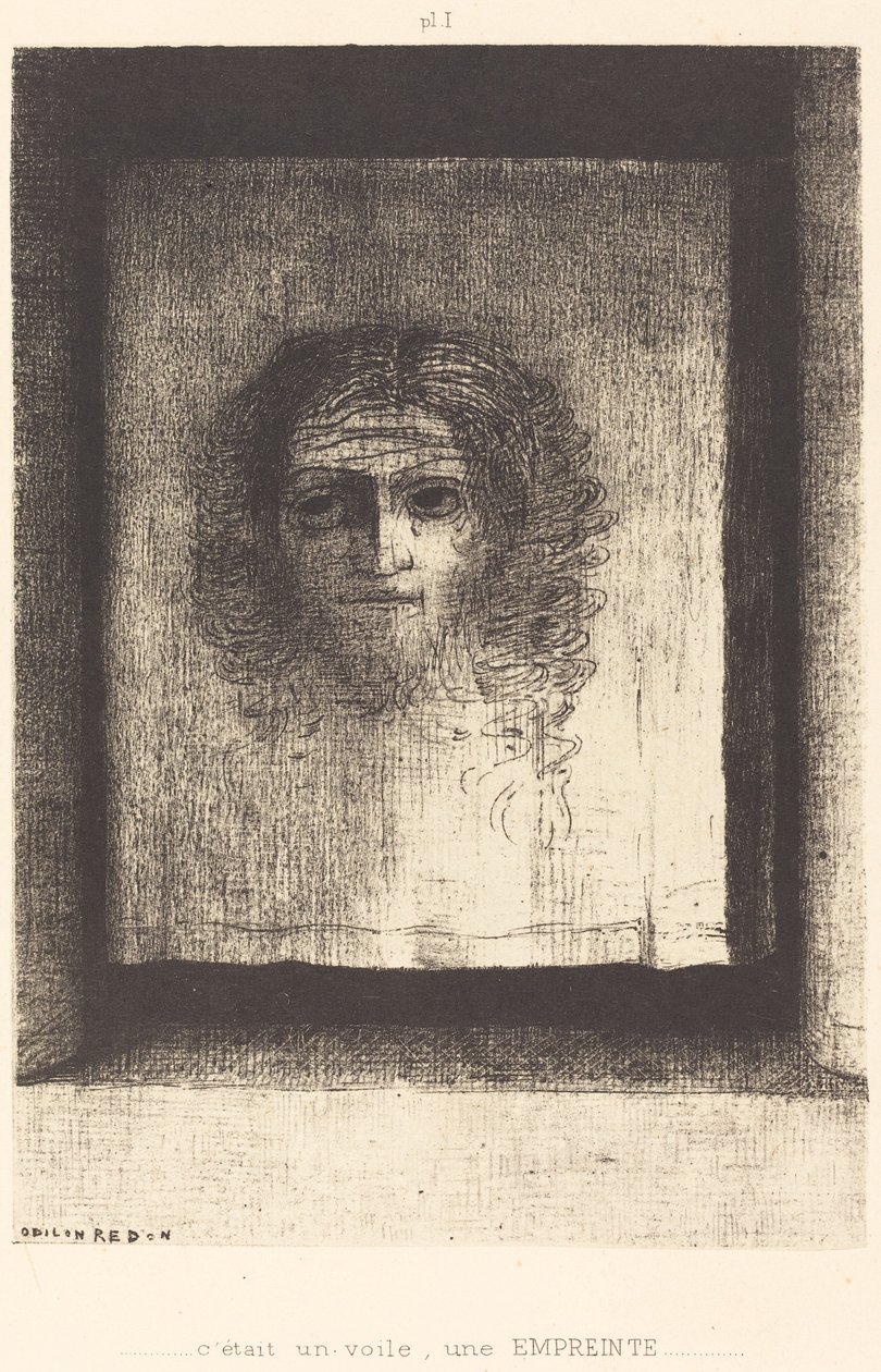 Det var et slør, et aftryk (Det var et slør, et aftryk) af Odilon Redon