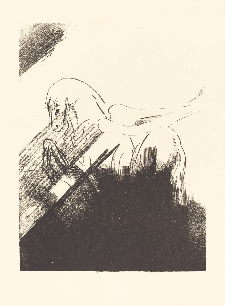 Cheval aile (Winged Horse) af Odilon Redon