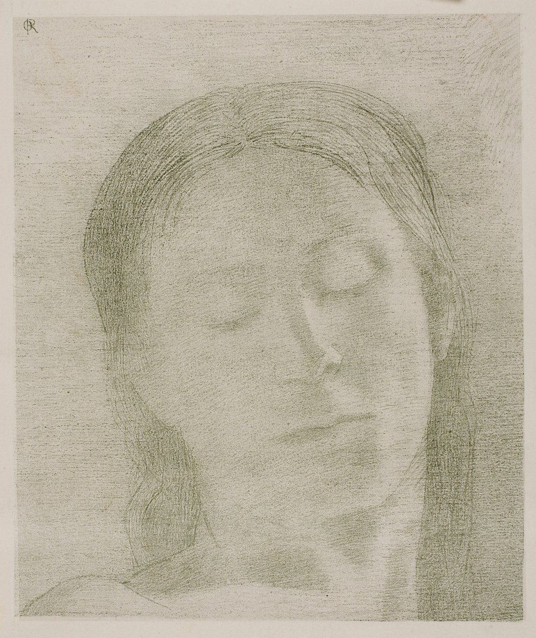 Lukkede Øjne af Odilon Redon