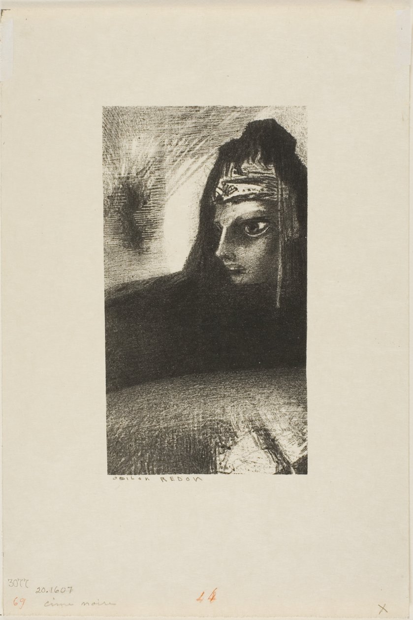 Dark Peak af Odilon Redon