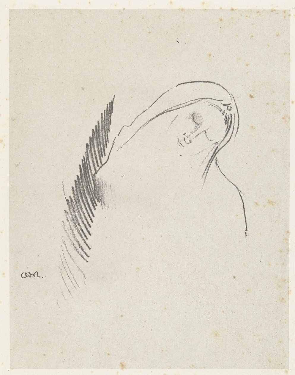 Fra slaap Søvnen af Odilon Redon