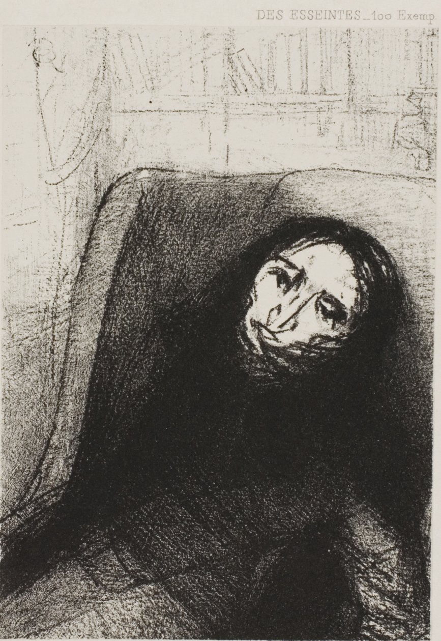 Des Esseintes, Frontispice for A Rebours af J.K. Huysmans af Odilon Redon