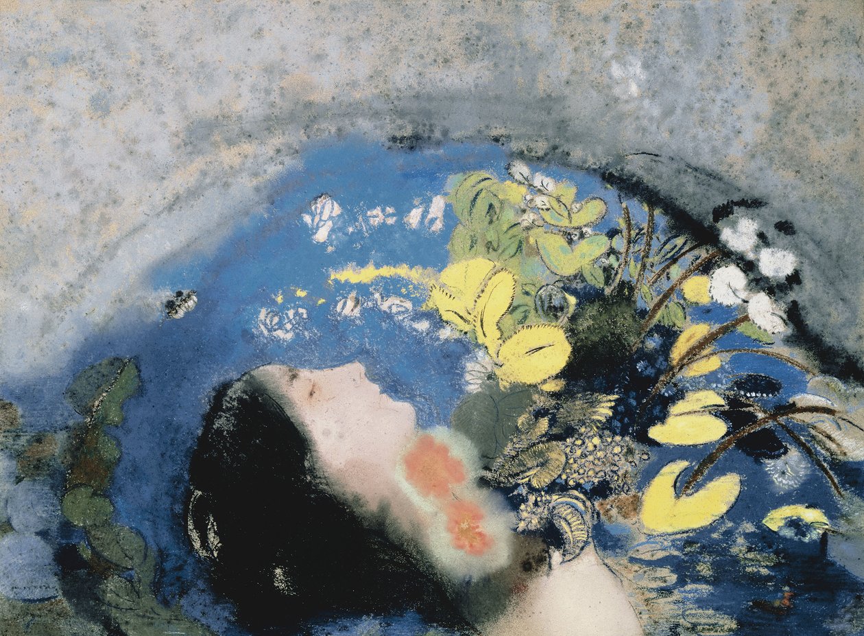 Drukning af Ophelia af Odilon Redon
