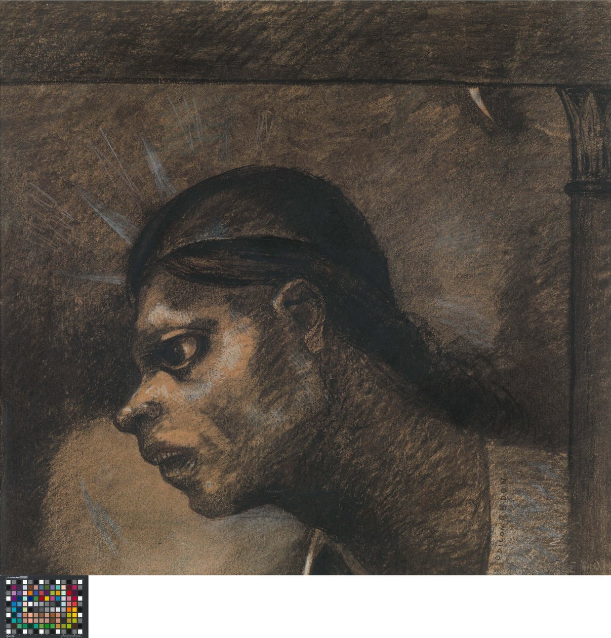 Hollandsk: En mand af folket. Tegning til en illustration i Le Juré af Edmond Picard af Odilon Redon