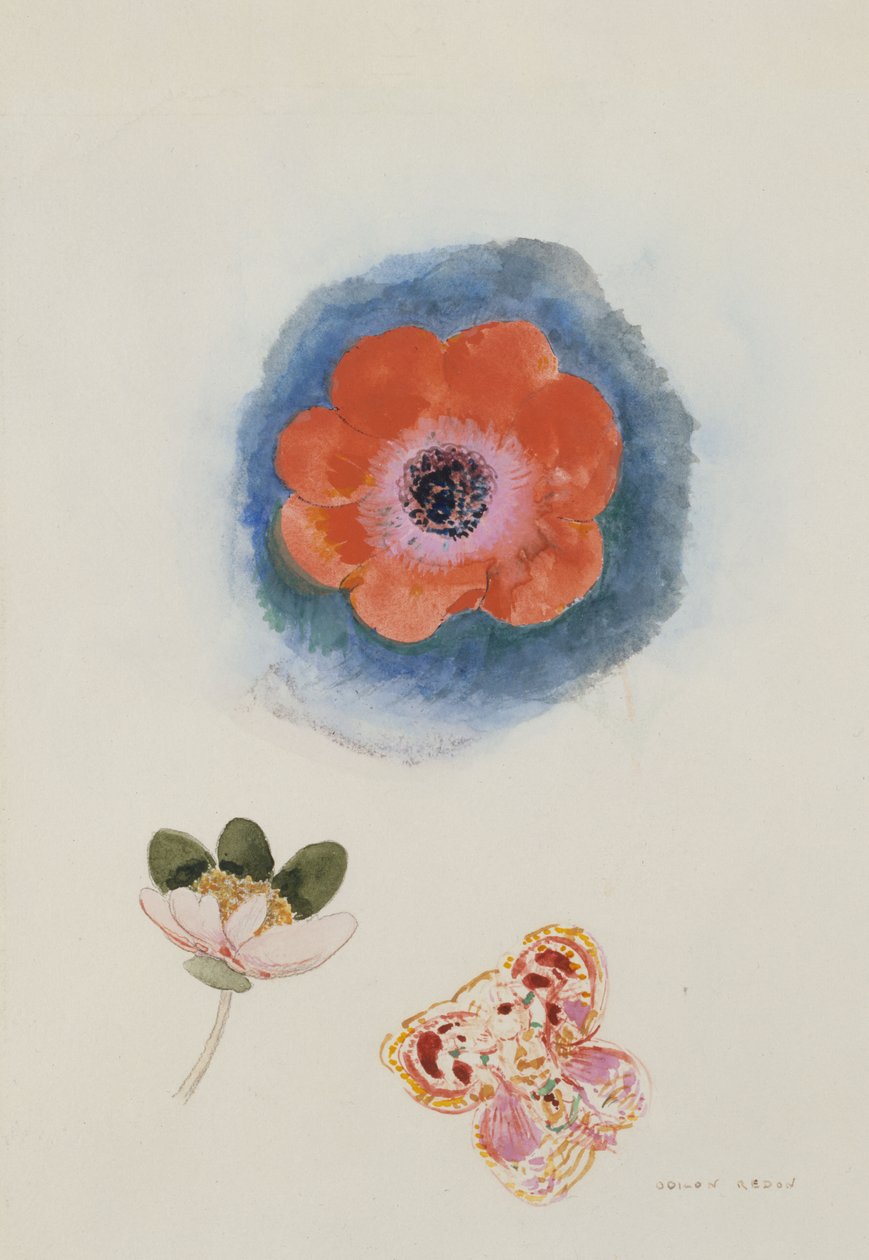 Blumenstudie af Odilon Redon