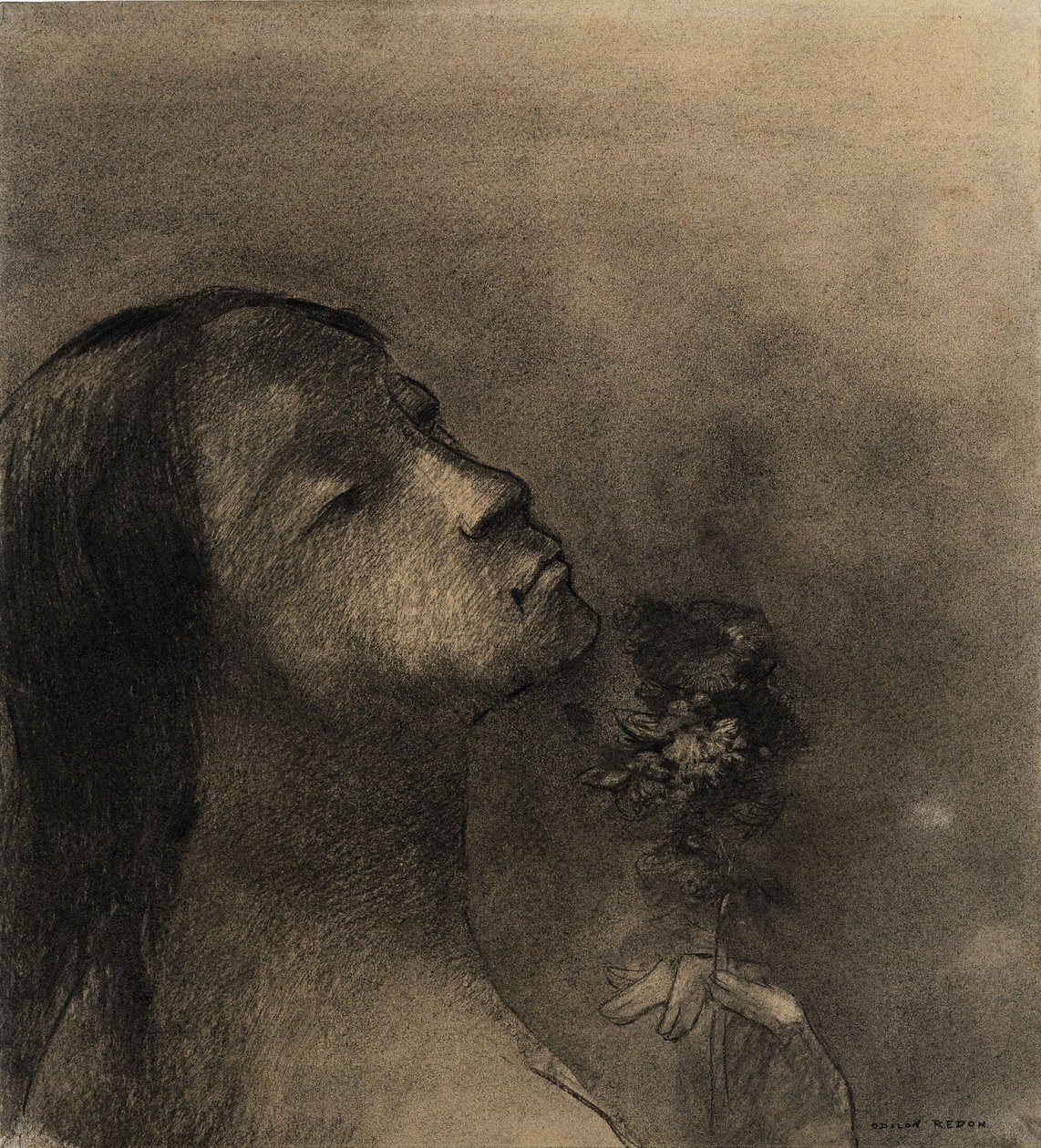 Ondskabens blomst af Odilon Redon