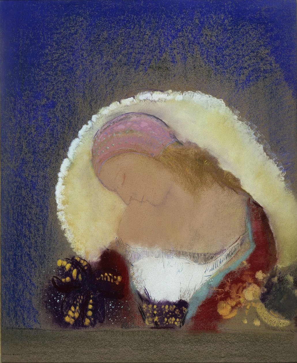 Oplyst blomst af Odilon Redon
