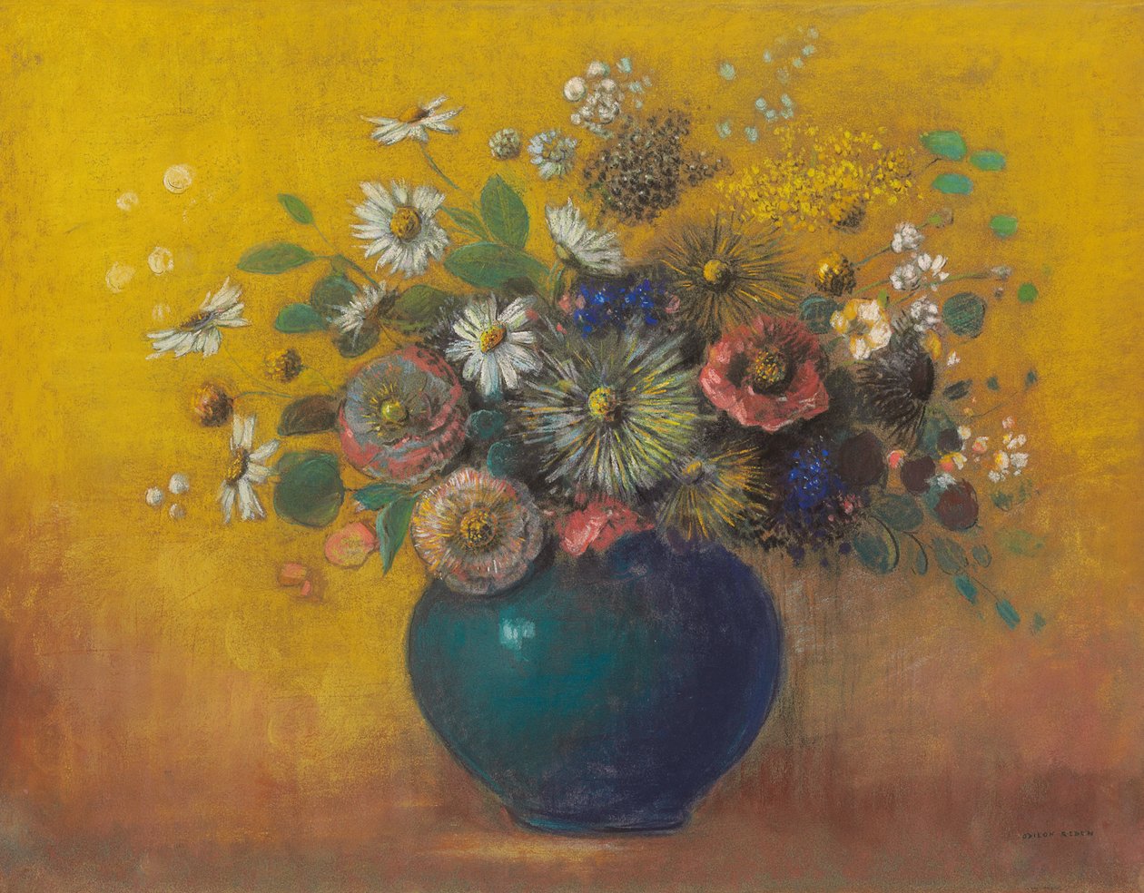 Blomsterbuket af Odilon Redon