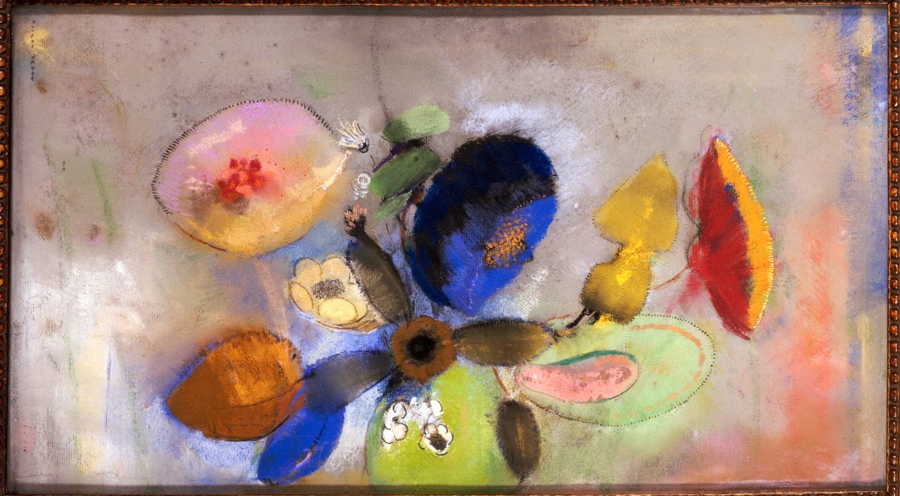 Blomster, 1907-10 af Odilon Redon
