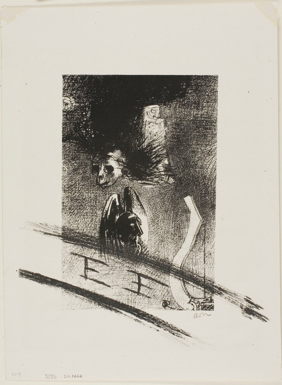 Frontispice til Iwan Gilkins Damnation af kunstneren af Odilon Redon