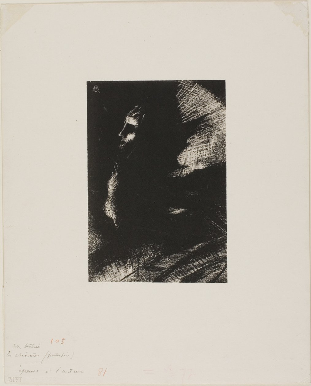 Frontispice til Les Chimères af Jules Destrée af Odilon Redon