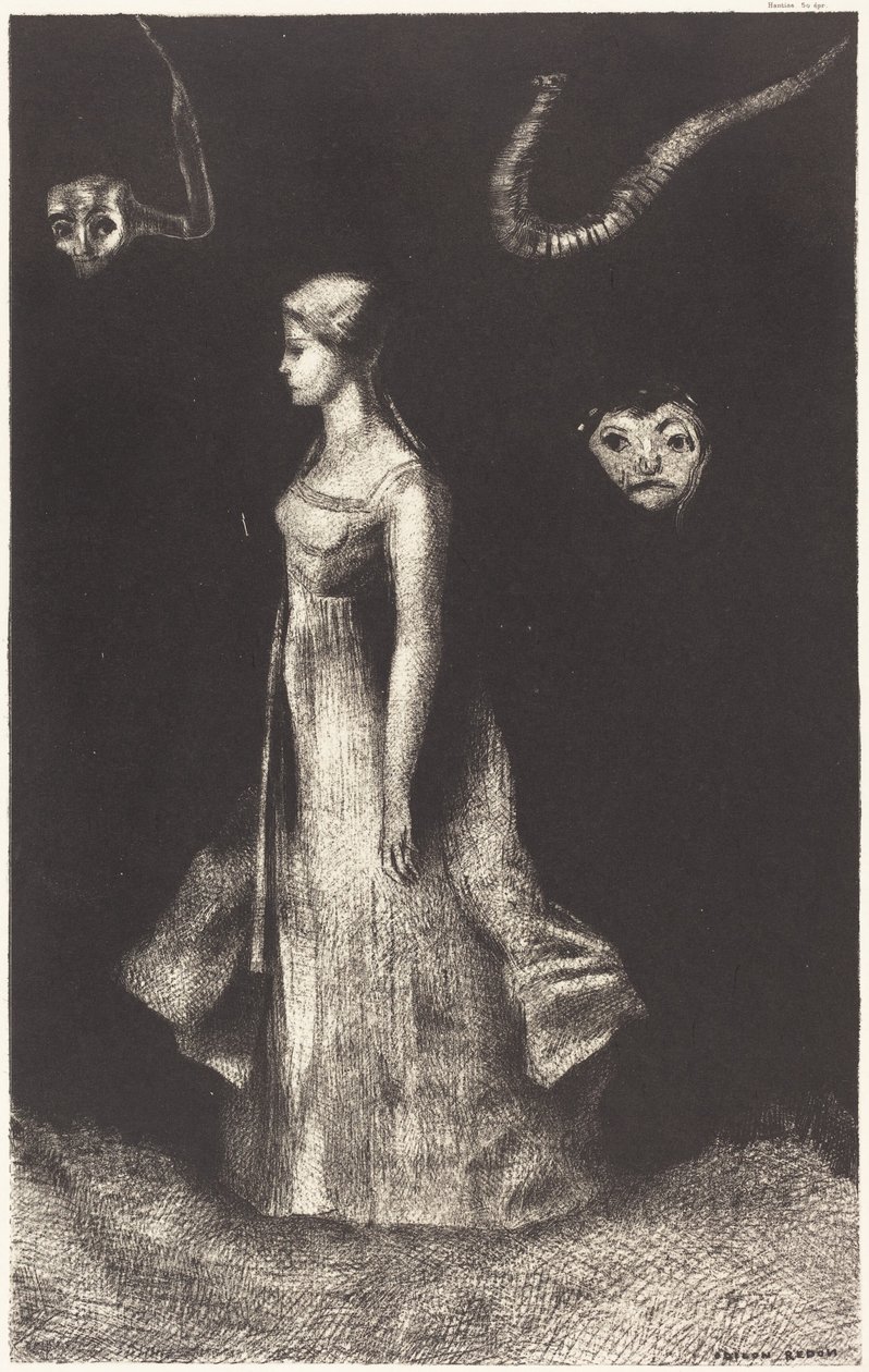 Besættelse (Tvangstanke) af Odilon Redon
