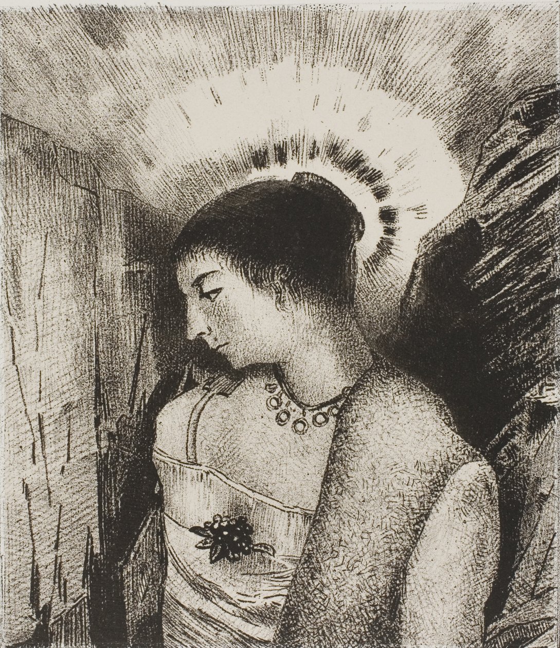 Her er den gode gudinde, bjergenes Idaean Mother, plade 15 af 24 af Odilon Redon