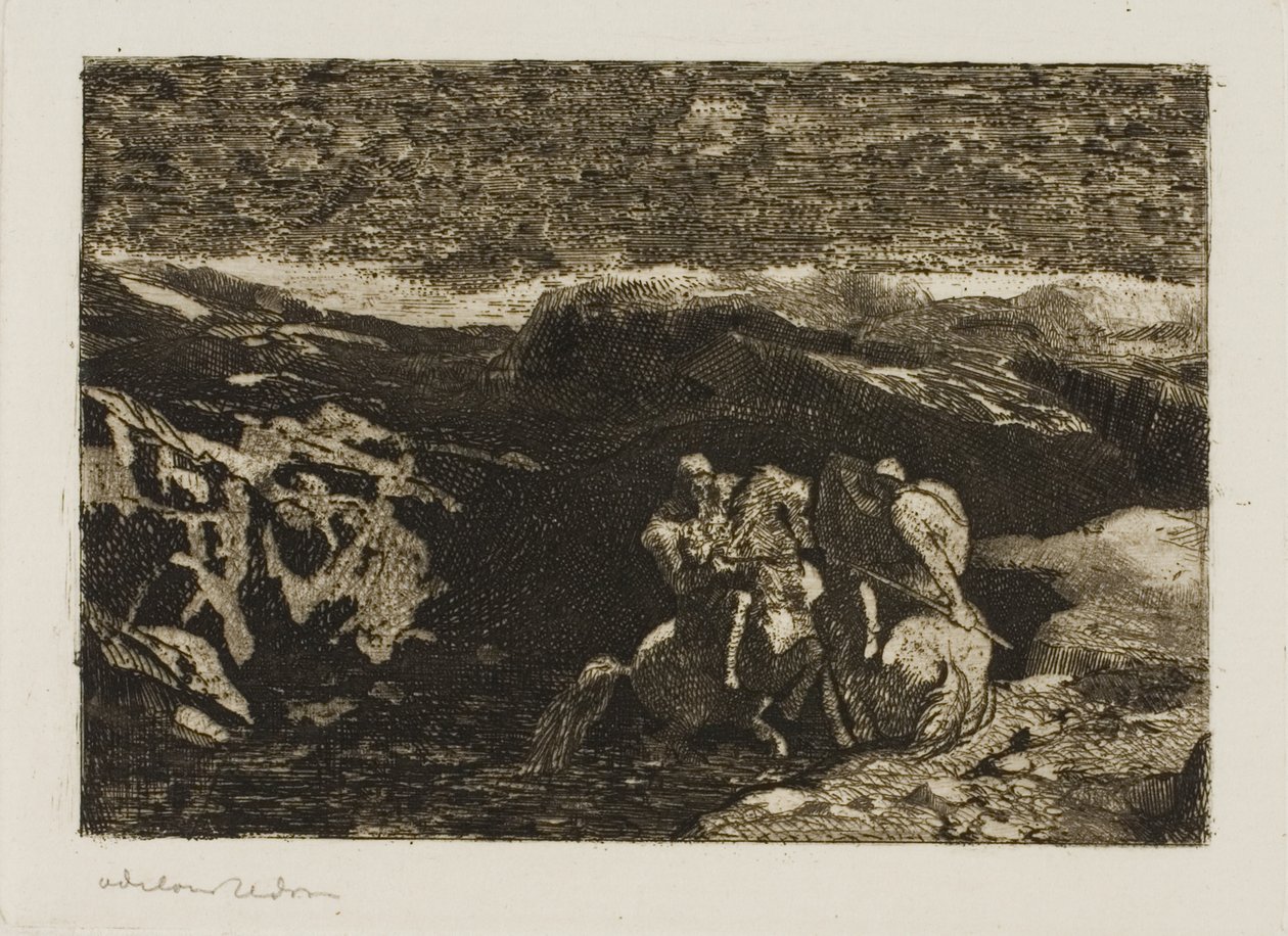 Ryttere i Kamp af Odilon Redon