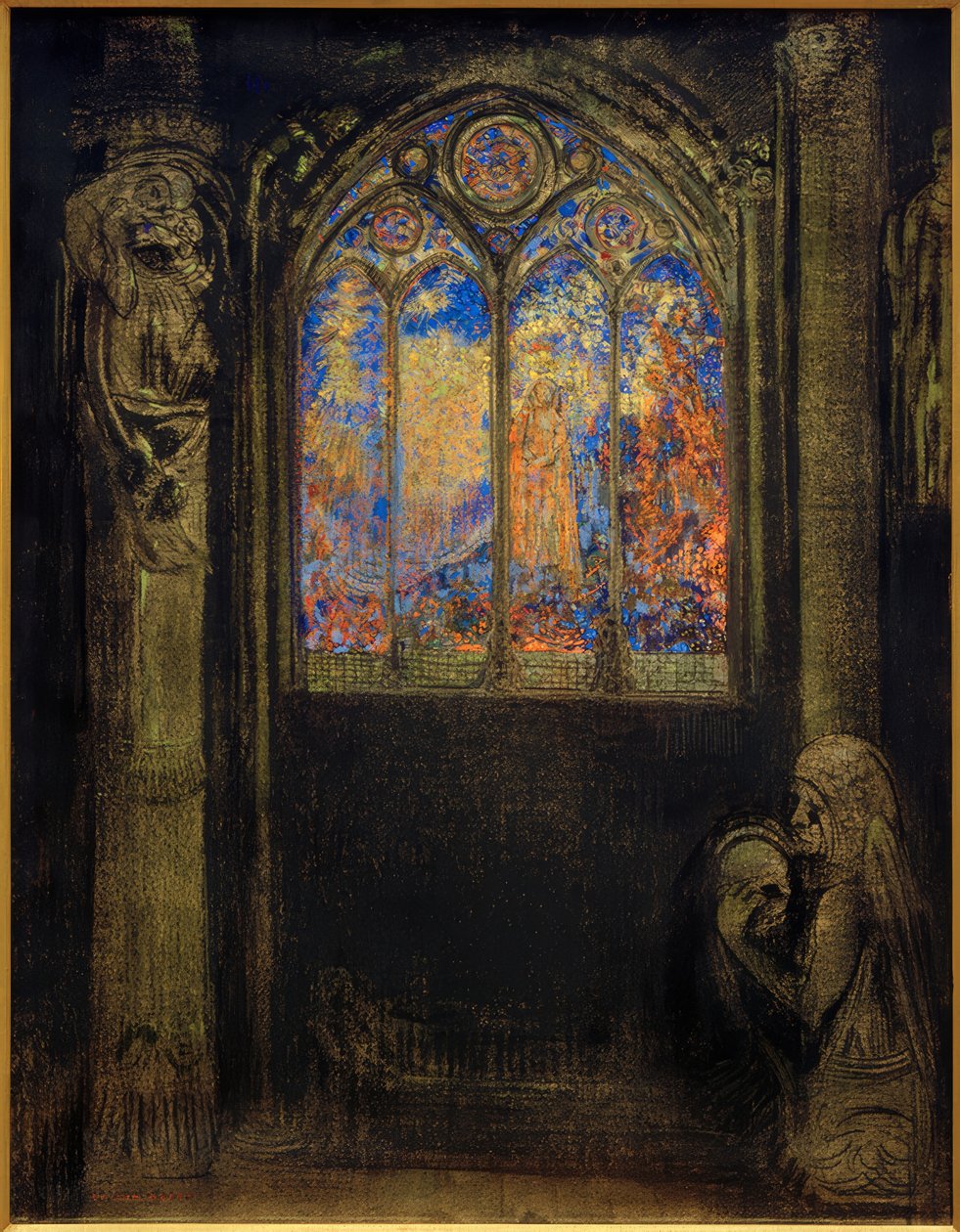 Kirke vindue af Odilon Redon