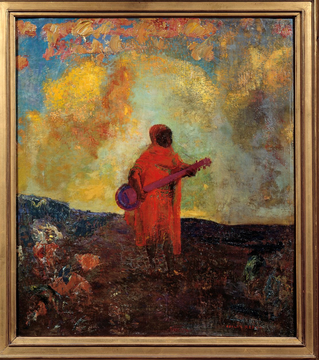 Arabisk maleri af Odilon Redon (1840-1916) 1893 søn. 0,5x0,44 m Paris, Museum of the Peute Palais. af Odilon Redon