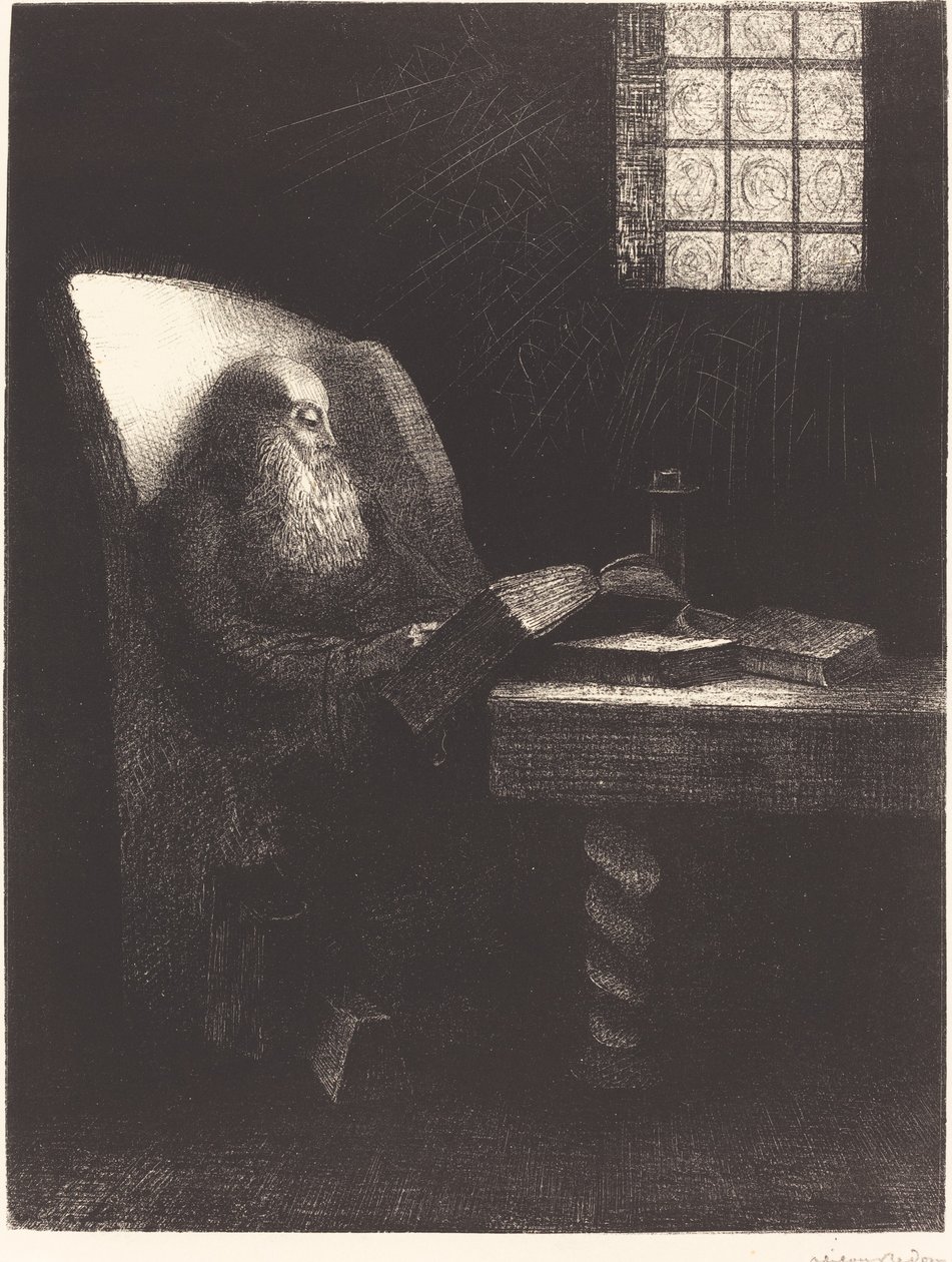 Le Liseur (læseren) af Odilon Redon