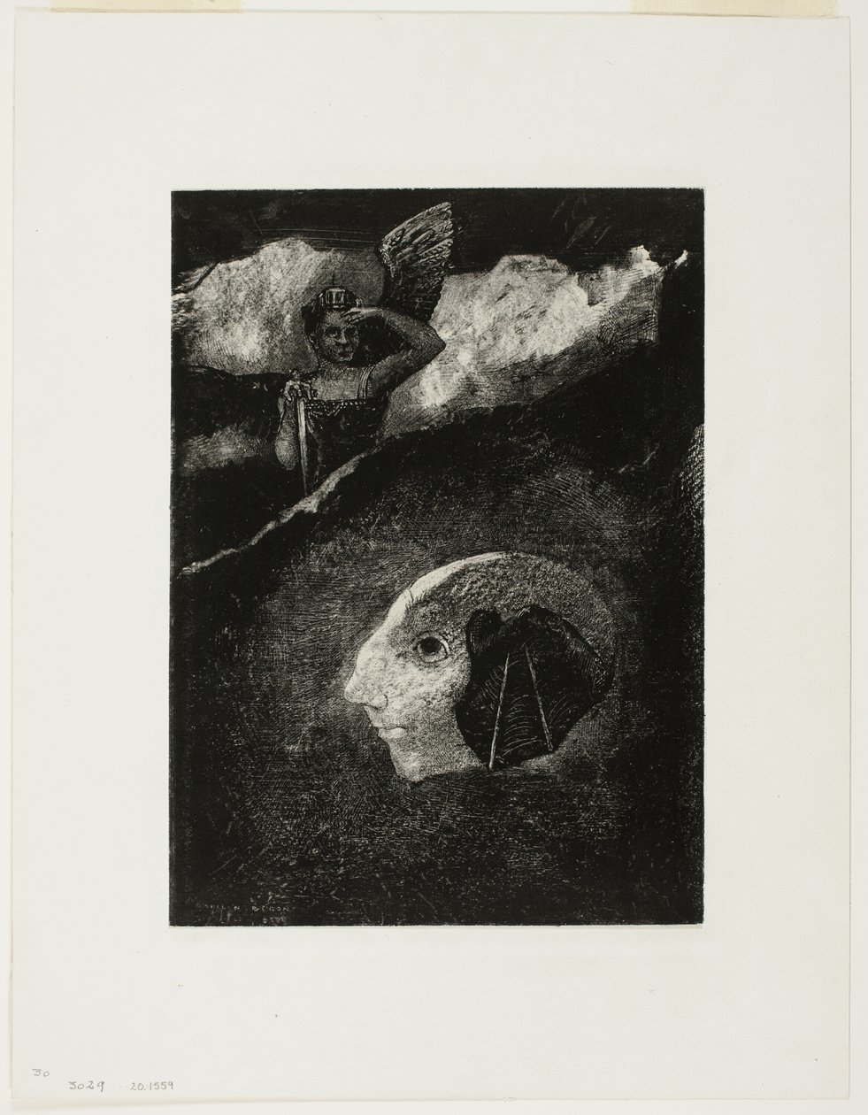 Limbo, tallerken fire fra In Dreams af Odilon Redon