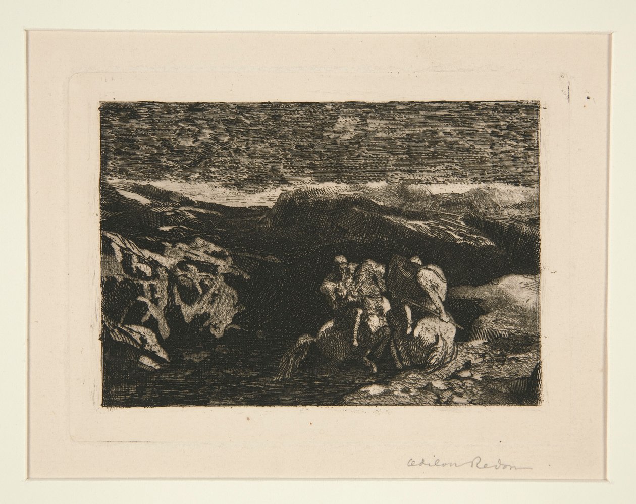 Ryttere i Kamp af Odilon Redon
