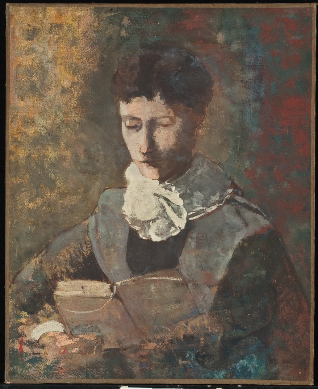 Madam Camille Redon Læser af Odilon Redon