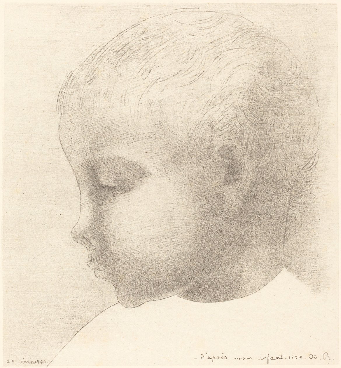 Mon Enfant (mit barn) af Odilon Redon