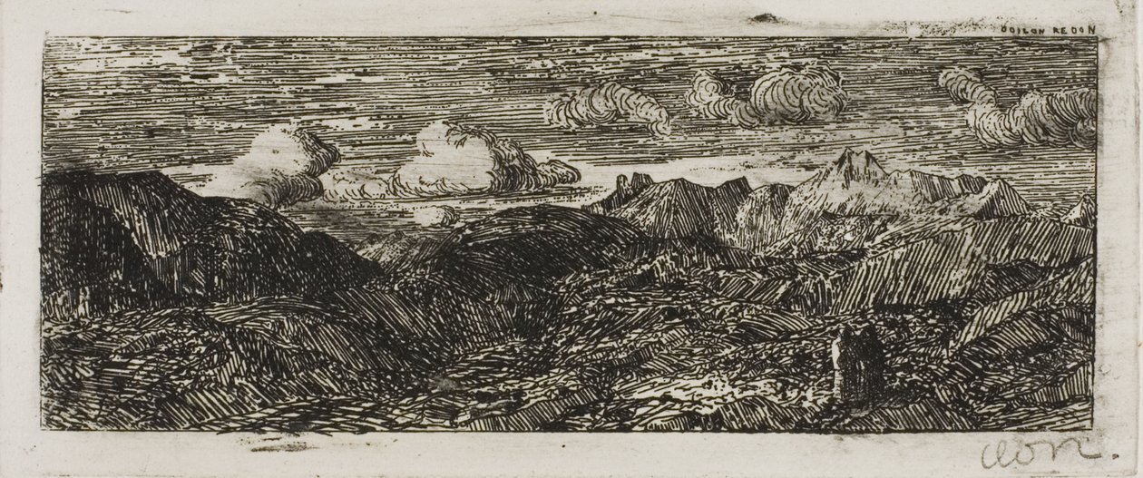 Bjerglandskab af Odilon Redon