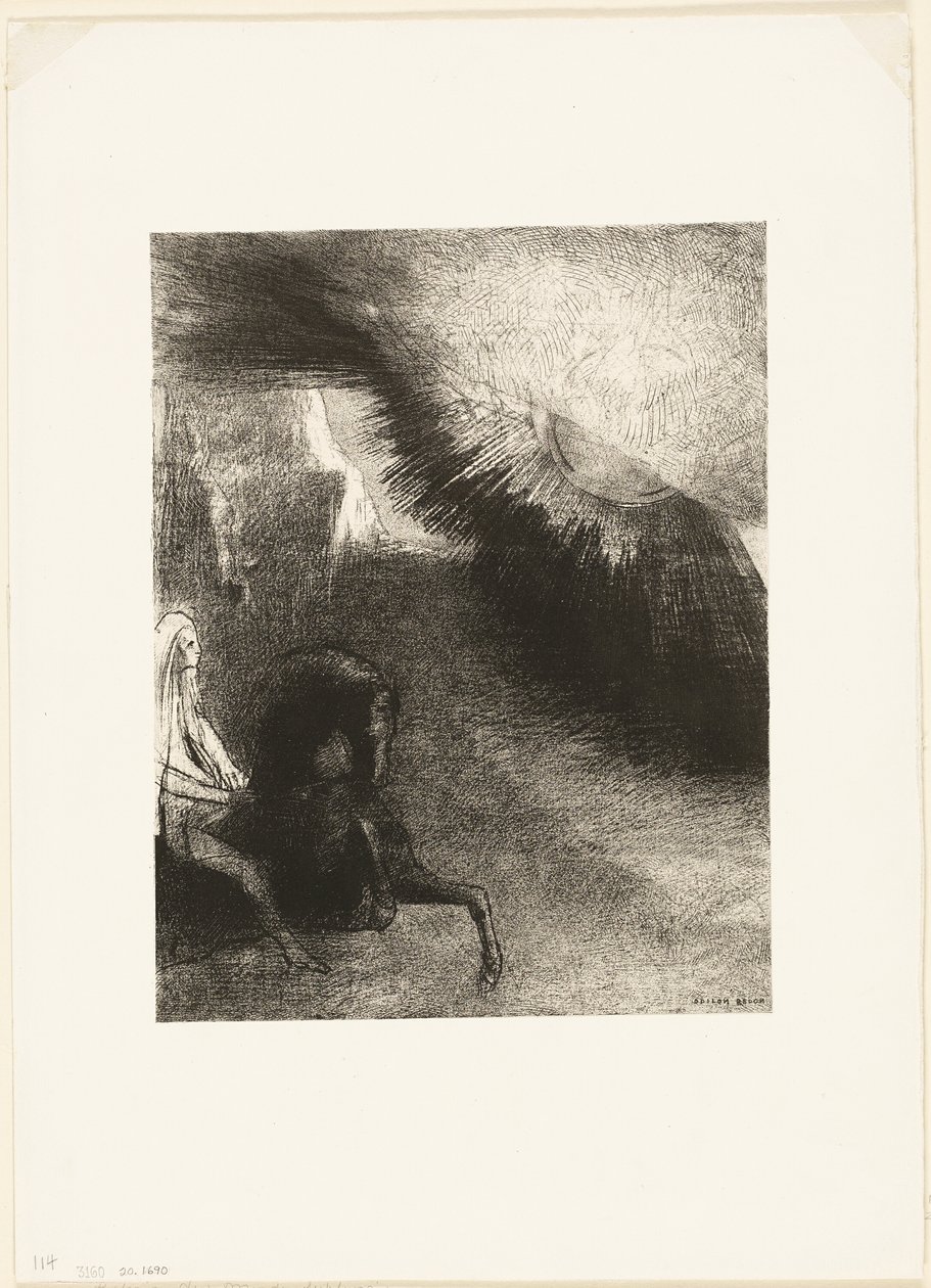 Pilgrim of the Sublunary World, plade 5 af 6 af Odilon Redon