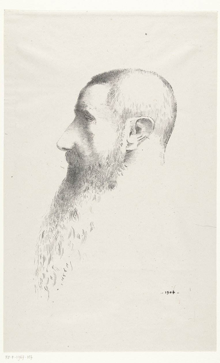Portræt af Roger Marx af Odilon Redon
